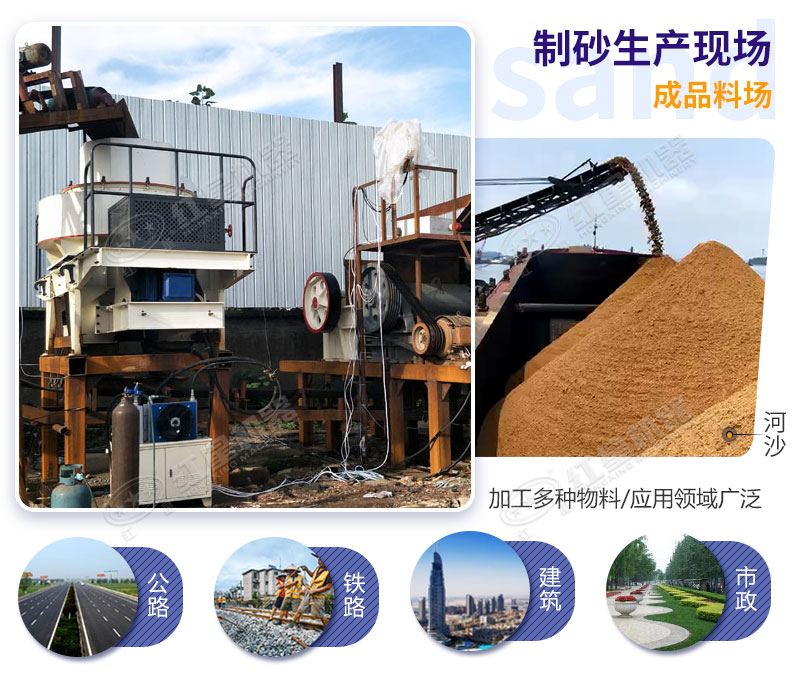制砂生產線成品質量高、效益高