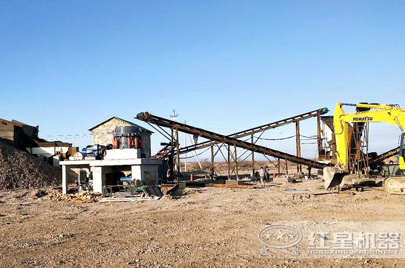 顎式破碎機、圓錐破碎機作業現場
